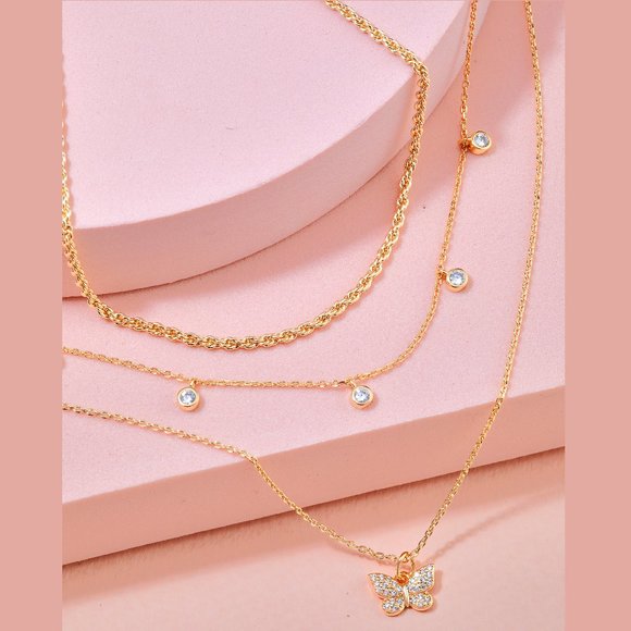Boho Layered Necklace, Charmed Aroma Wanderlust Collection - Picture 1 of 6